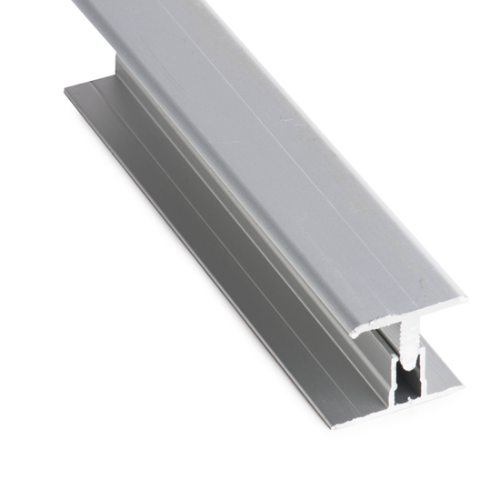 Skjøteprofil todelt alu 2400 mm til Fibo veggpaneler