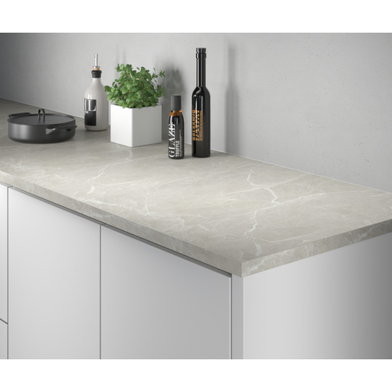 195 Marble Grey Benkeplate i laminert spon - 29x3020x610 mm