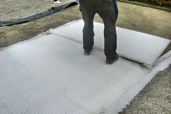 Stabiliseringsprodukt, Eccogravel 30 mm, 160 x 120 x 3 cm, 1,92 m2