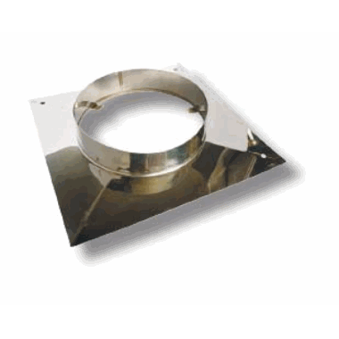 Toppbeslag, enkel, 520 x 520 mm, ø200 mm