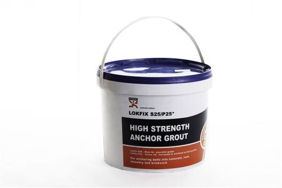 Forankringsmørtel, Lokfix S25, Hurtigherdende, 2,5 kg spann