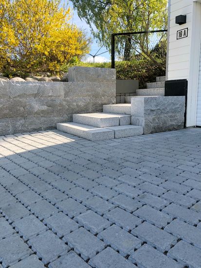 Aquastein belegningsstein 1/1 stein, 6 cm, Grå, fra Aaltvedt 