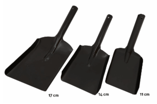 Askeskuffe, skovl, bredde 17 cm, lengde 43 cm