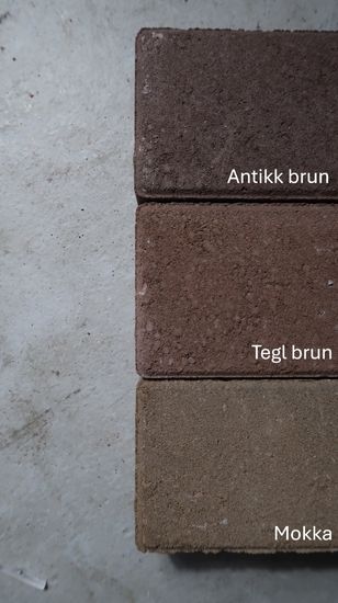 Atrium belegningsstein, 20 x 10 x 6 cm, Mokka, fra Aaltvedt