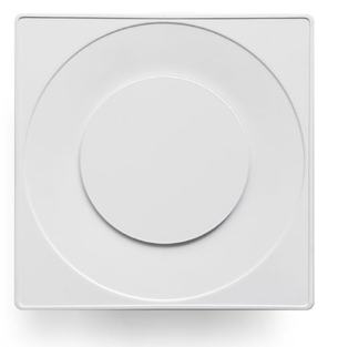 Avtrekksventil, til og fra -luftventil, ø125 mm, med ramme, firkantet, hvit