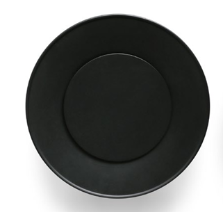 Avtrekksventil, til og fra -luftventil, ø125 mm, med ramme, rund, sort