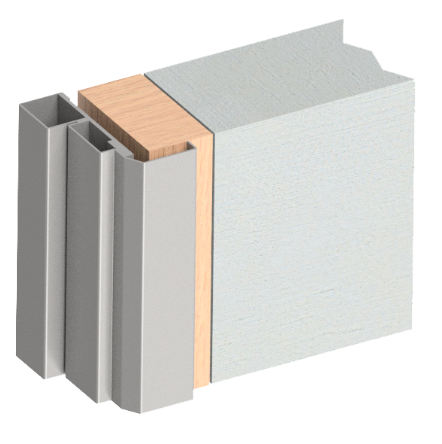 Ståldør, stål, 90 x 210 cm, venstre hengslet, 