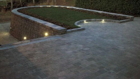 Mini Exclusive støttemur, 1/1-stein, 25 x 34 x 17 cm, Gråmix, fra Asak