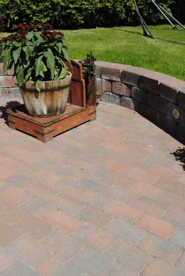 Herregårdstein belegningsstein, 1/2 stein, 10 x 13,5 x 6 cm, Rødmix, fra Asak