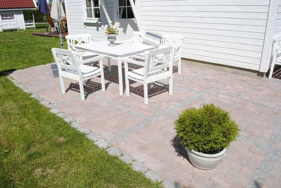 Herregårdstein belegningsstein, 1/2 stein, 10 x 13,5 x 6 cm, Rødmix, fra Asak