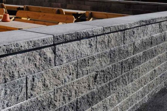 Splittblokk toppstein, 60 x 31x 6 cm, Gråmix, fra Asak