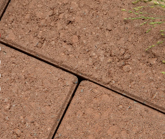 Arena belegningsstein, 20 x 10 x 6 cm, Blek Terrakotta, fra Asak