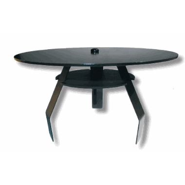 Blendelokk for røykrør, ø80 - 125 mm, (lokk ø130 mm total), sort