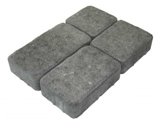 Aaltvedt Allé belegningsstein, gråmix, 6 cm, varierende størrelser