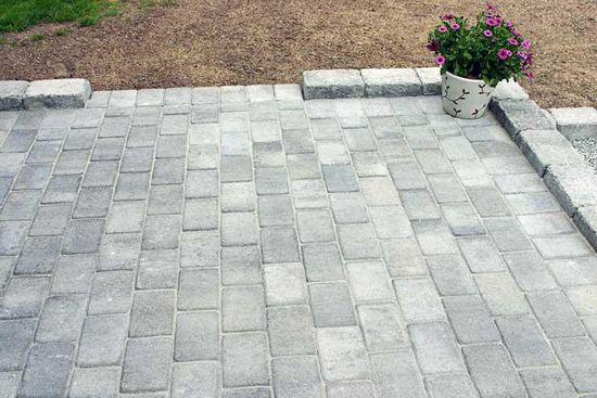 Borgstein belegningsstein, liten pall, 21 x 14 x 6 cm, Gråmix, fra Asak