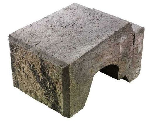 Mini Exclusive, bue stein, 25 x 34 x 17 cm, gråmix, fra Asak