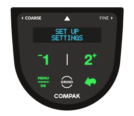 Display/tastatur for Compak E serien kaffekvern, komplett sett 