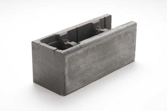 Forskalingsblokk F 20-50, 50x20x20cm, normal- og endeblokk, fra Asak