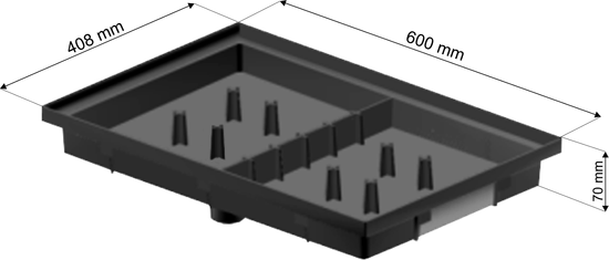 Fotskraper, dørmatte, 600 x 408 mm, fra Aaltvedt