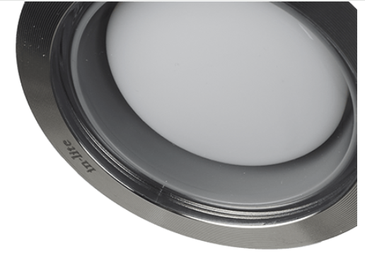 Utelampe, Fusion ø60 mm, med ø68 mm ring, LED, fra In-Lite