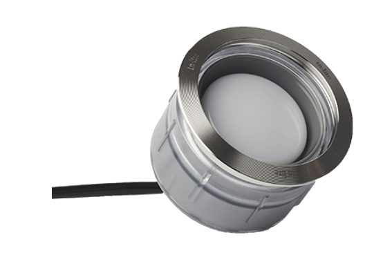 Utelampe, Fusion ø60 mm, med ø68 mm ring, LED, fra In-Lite