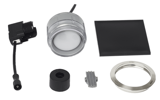 Utelampe, Fusion ø60 mm, med ø68 mm ring, LED, fra In-Lite