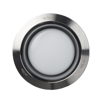 Utelampe, Fusion ø60 mm, med ø68 mm ring, LED, fra In-Lite