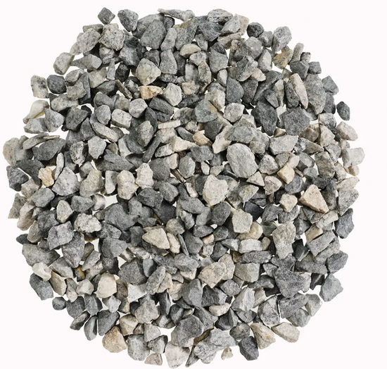 Grå / Hvit Hagesingel, knust, 8–11mm, 700 kg storsekk