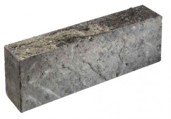 Kantstein Relieff, 50 x 10 x 18,5 cm, Gråmix, fra Asak