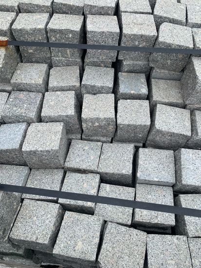 Brostein, 10 x 10 cm, gradhugget, 6 m2 kasse