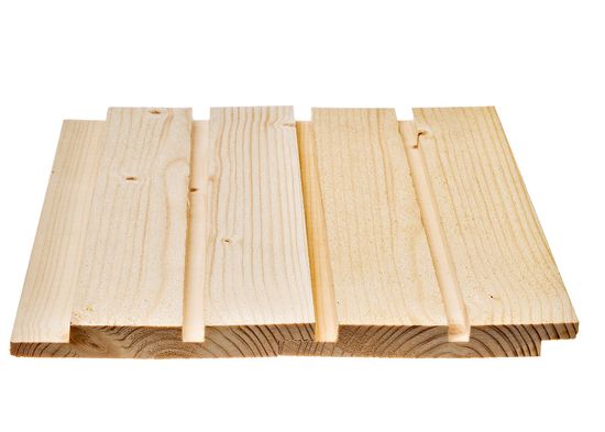 Dobbelfals Rett, Gran, Vertikal, m/spor, 19x148 mm, ikke behandlet