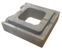 Modul Halvstein, 30 x 30 x 9 cm, Grå, fra Asak    