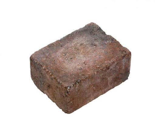 Herregårdstein belegningsstein, 1/2 stein, 10 x 13,5 x 6 cm, Rødmix, fra Asak