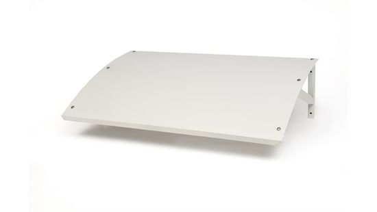 Tak til utedel, 920 x 540 mm, pulverlakkert, grå hvit