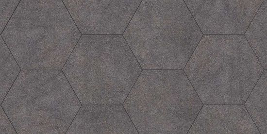 Helle Heksagon, Basalt, "ø60" x 2 cm, fra Aaltvedt 