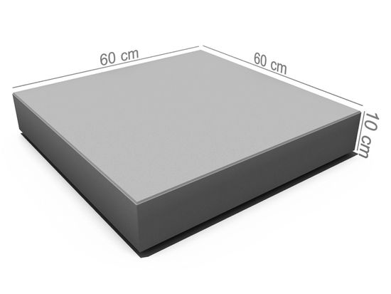 Gangbaneheller, 60 x 60 x 10 cm, Grå, fra Aaltvedt