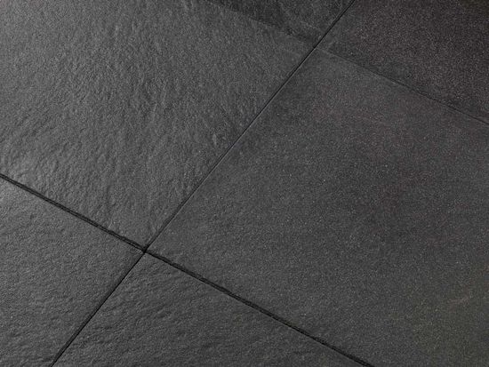 Helle, Lava AC, 60 x 60 x 4 cm, sort antrasitt, fra Asak