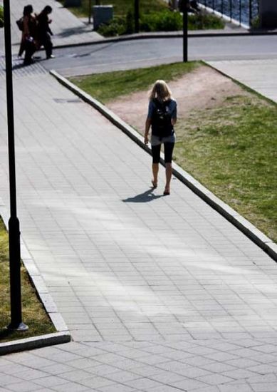 Helle, 40 x 40 x 5 cm, Grå betonghelle, fra Asak