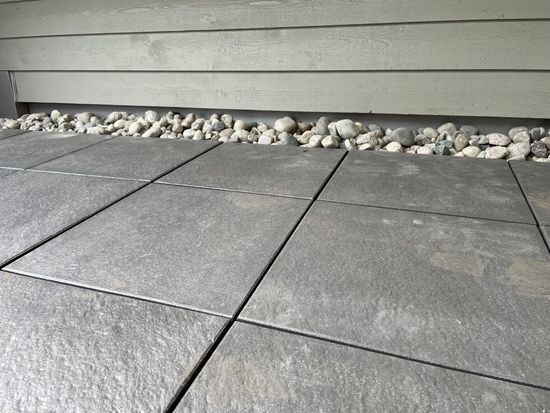 Helle, Lava AC, 40 x 40 x 4 cm, sort antrasitt, fra Asak