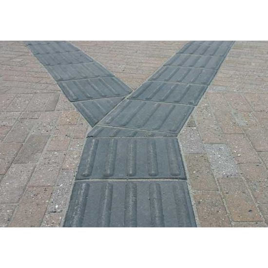 Retningsindikator helle, taktil, 30 x 30 x 7 cm, koks, fra Asak