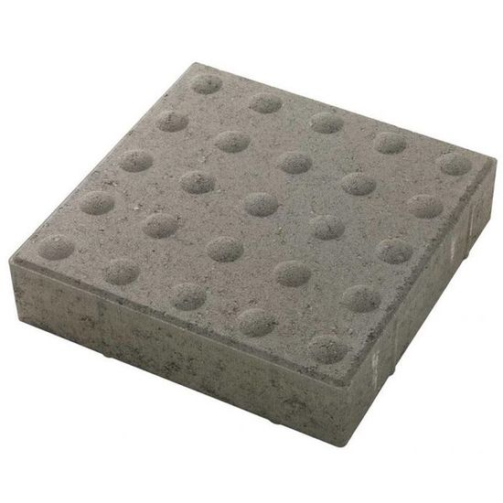 Varselindikator helle, taktil, 30 x 30 x 7 cm, grå, fra Asak