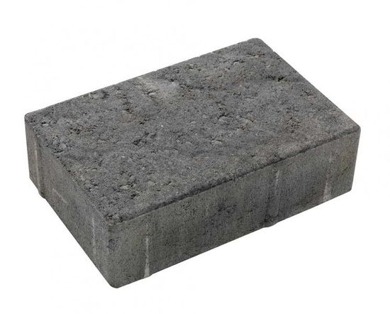 Relieff 1/2 stein beleggningsstein, 10 x 13,5 x 6 cm, Gråmix, fra Asak