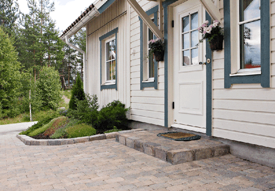 Asak - Herregårdstein kvadrat liten pall, 13,5x13,5x6, Brunmix