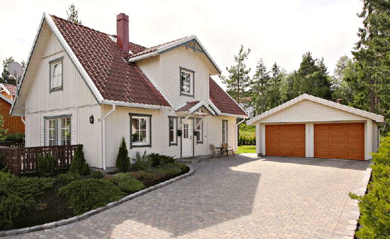 Herregårdstein belegningstein, 20 x 13,5 x 6 cm, Brunmix, fra Asak