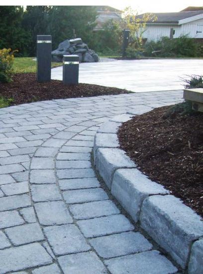 Kantstein Herregård, 30 x 13,5 x 13,5 cm, Gråmix, fra Asak