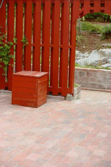 Herregårdstein belegningsstein, 1/2 stein, 10 x 13,5 x 6 cm, Rødmix, fra Asak