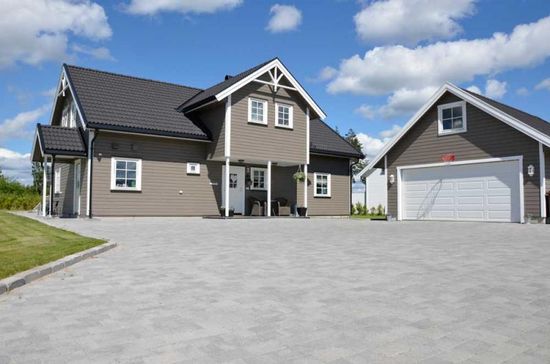 Asak - Herregårdstein kvadrat,13,5x13,5x6, Gråmix