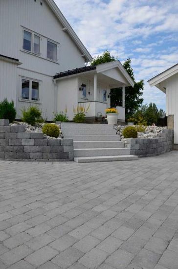 Asak - Herregårdstein kvadrat,13,5x13,5x6, Gråmix