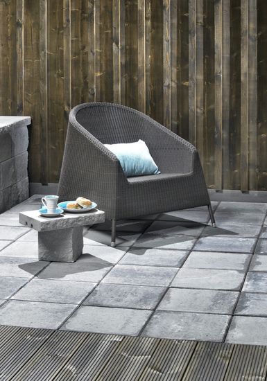 Helle, Grå, 40 x 40 x 5 cm, fra Aaltvedt