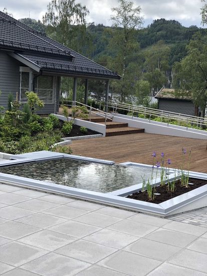 Helle, Grå, 50 x 50 x 5 cm, fra Aaltvedt